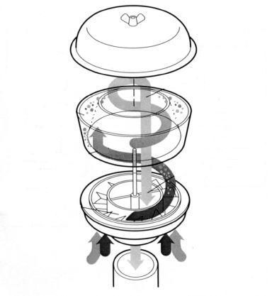 Насадка Telawei на шноркель с предочистителем воздуха прозрачная (диаметр 3")